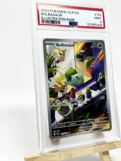 2024 POKEMON SCR EN-STELLAR CROWN ILLUSTRATION RARE #143 BULBASAUR PSA 9 - Image 3