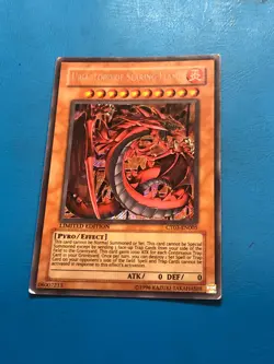 YUGIOH Secret Rare Uria, Lord Of Searing Flames CT03-EN005 PLAYED - Image 1