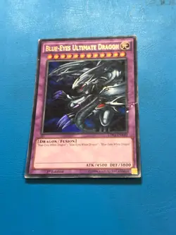YUGIOH Ultra Rare Blue-Eyes Ultimate Dragon LDK2-ENK40 1st Edition PLAYED - Image 1