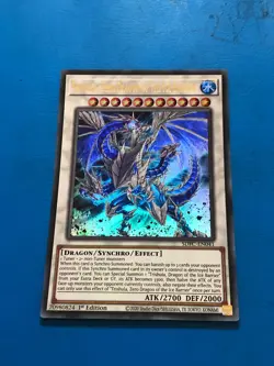 YUGIOH Ultra Rare Trishula, Zero Dragon Of The Ice Barrier SDFC-EN041 1st Ed - Image 1