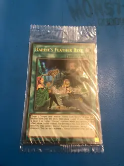 YUGIOH Ultra Rare Harpie's Feather Rest LART-EN029 SEALED - Image 1