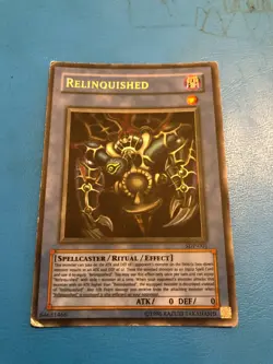 YUGIOH Ultra Rare Relinquished SDP-001 PLAYED - Image 1