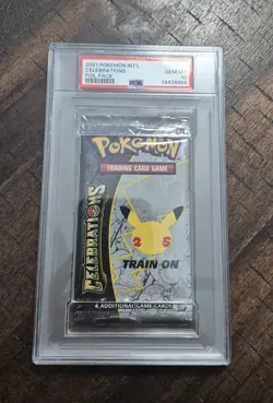 2021 Pokemon Celebrations PSA 10 GEM MINT Graded Sealed Booster Pack Invest NOW - Image 1
