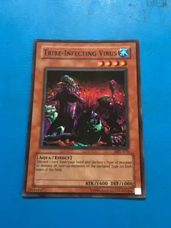 YUGIOH Super Rare Tribe-Infecting Virus MFC-076 PLAYED - Image 1