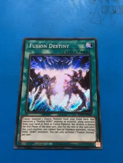 YUGIOH Secret Rare Fusion Destiny BLCR-EN088 1st Edition - Image 1
