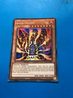 YUGIOH Secret Rare Lava Golem RA01-EN001 1st Edition - Image 1