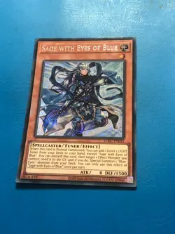 YUGIOH Secret Rare Sage With Eyes Of Blue LCKC-EN015 - Image 1