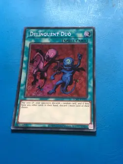 YUGIOH Secret Rare Delinquent Duo LCKC-EN101 - Image 1