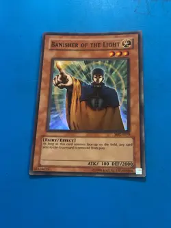 YUGIOH Super Rare Banisher Of The Light MRL-E078 PLAYED - Image 1