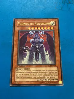 YUGIOH Ultimate Rare Voltanis The Adjudicator EOJ-EN023 1st Edition - Image 1