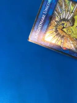 YUGIOH Secret Rare Knightmare Unicorn FLOD-EN047 1st Edition PLAYED - Image 3