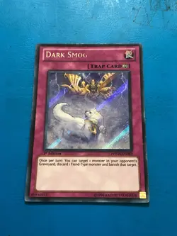 YUGIOH Secret Rare Dark Smog PHSW-EN089 1st Edition PLAYED - Image 1