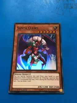 YUGIOH Super Rare Santa Claws AC18-EN012 1st Edition - Image 1