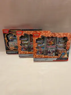 Pokemon TCG Sealed Lot: 2x Charizard ex Premium & 1x Special Collection Boxes - Image 1