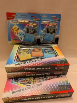 Pokemon TCG Sealed Lot: Prismatic Evolutions Binder, Poster & Sticker Collection - Image 2