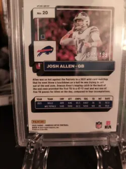 Josh Allen Serial Numbered 3 Card Lot 2019-2022-2024 (Read Description) - Image 5