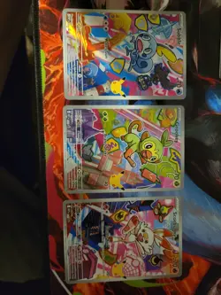 Series 2 First Partner Collection Illustration Galar Grookey, Scorbunny, Sobble - Image 1