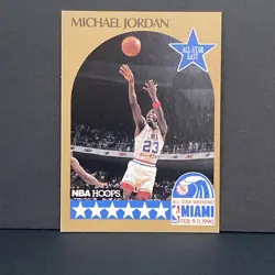 Michael Jordan 1990-91 NBA Hoops All-Star Weekend Miami Basketball Card #5 - Image 1