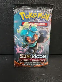 Pokemon TCG Sun & Moon Burning Shadows Booster Pack (10 Cards) Marshadow Art - Image 1