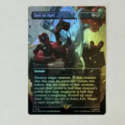 Saw in Half (Rainbow Foil) Secret Lair Drop Foil NM MTG - Image 1