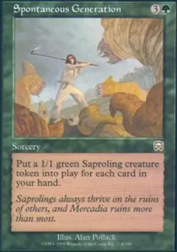 MTG Spontaneous Generation, Mercadian Masques, Heavily Played, English - Image 1
