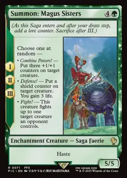Summon: Magus Sisters Commander: FINAL FANTASY NM MTG Non-Foil - Image 1