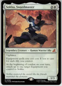 MTG Sokka, Swordmaster Foil NM Avatar: The Last Airbender: Magic 83 - Image 1