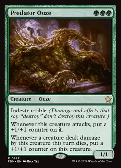 Predator Ooze #642 - Magic Foundations MTG Card - Image 1