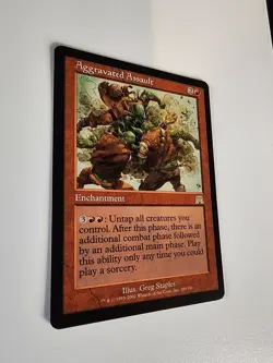 Mtg NM Aggravated Assault Onslaught Regular. Clean Pack Fresh. - Image 3