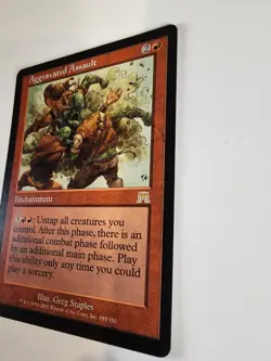 Mtg NM Aggravated Assault Onslaught Regular. Clean Pack Fresh. - Image 4