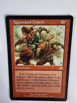 Mtg NM Aggravated Assault Onslaught Regular. Clean Pack Fresh. - Image 5
