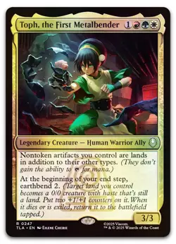 Toph, the First Metalbender #247 (Foil) NM Avatar: The Last Airbender Magic MTG - Image 1