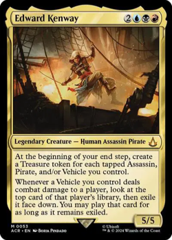 MTG Edward Kenway Assassin's Creed NM Magic the gathering #53 - Image 1