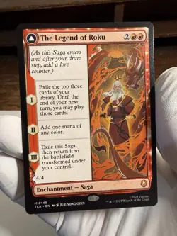 The Legend of Roku Avatar: The Last Airbender MTG Card W Dragon Token. LP - Image 2