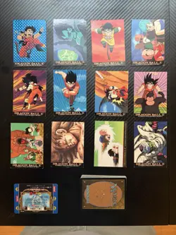 Dragon Ball Z Trading Card Lot 13 Cards Holo + Bonus MTG Cards - Image 1