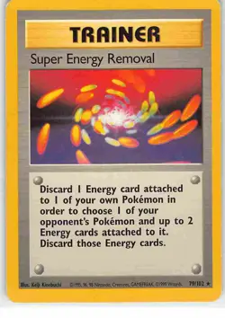 Super Energy Removal 79/102 Rare Base Set Pokemon MP - Image 1