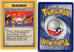 Super Energy Removal 79/102 Rare Base Set Pokemon MP - Image 3