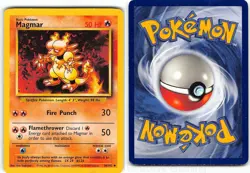 Magmar 36/102 Uncommon Base Set Unlimited Pokemon MP Sugimori - Image 3