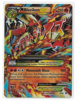 M Blaziken EX XY86 Black Star Promo XY Pokemon TCG Card LP - Image 1
