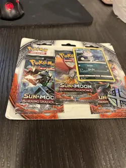 Pokemon Sun & Moon: Burning Shadows 3 Booster Pack Blister 820650802324 - Image 1