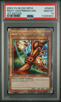 Right Leg Of The Forbidden One EN002 1st Edition Yugioh PSA 10 - Image 1