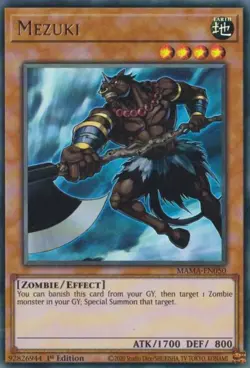 Mezuki MAMA-EN050 Ultra Rare Magnificent Mavens Yu-Gi-Oh 1st Edition Near Mint - Image 1