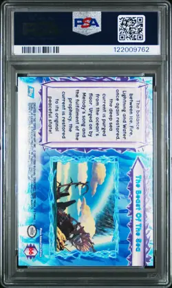 2000 TOPPS POKEMON THE MOVIE 2000 RAINBOW FOIL #66 THE BEAST OF THE SEA PSA 7 - Image 2