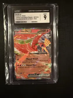 CGC MINT 9 Ho-Oh EX 007/034 Charizard & Ho-Oh EX Deck Full Art Pokemon Card - Image 1