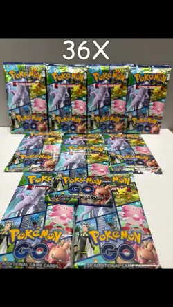 36x Pokemon TCG Pokemon Go Booster Packs (Box Lot 10 Cards Each Pack) New - Image 1