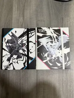 Pokemon Black Bolt & White Flare Binder ONLY Set - *1 of Each* BOTH Brand New - Image 1