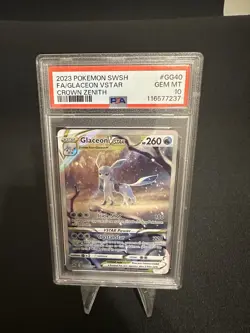 2023 POKEMON SWSH FA/GLACEON VSTAR CROWN ZENITH #GG40 PSA 10 - Image 1
