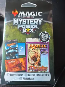 Magic: The Gathering Mystery Power Box Sealed w/ 3 Boosters, Promo, Foreign Pack - Image 3