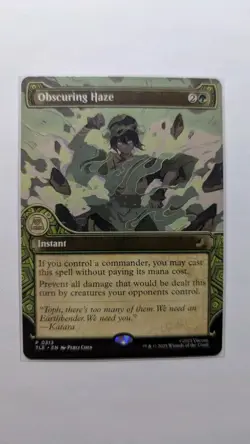 1x Obscuring Haze Showcase NM - Avatar Magic MTG TLA TLE x1 - Image 1
