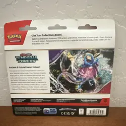 Pokemon TCG Temporal Forces 3-Pack Blister Booster w/ Cleffa Promo, English - Image 2